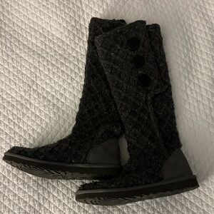 UGG Charcoal Knit Winter Boots